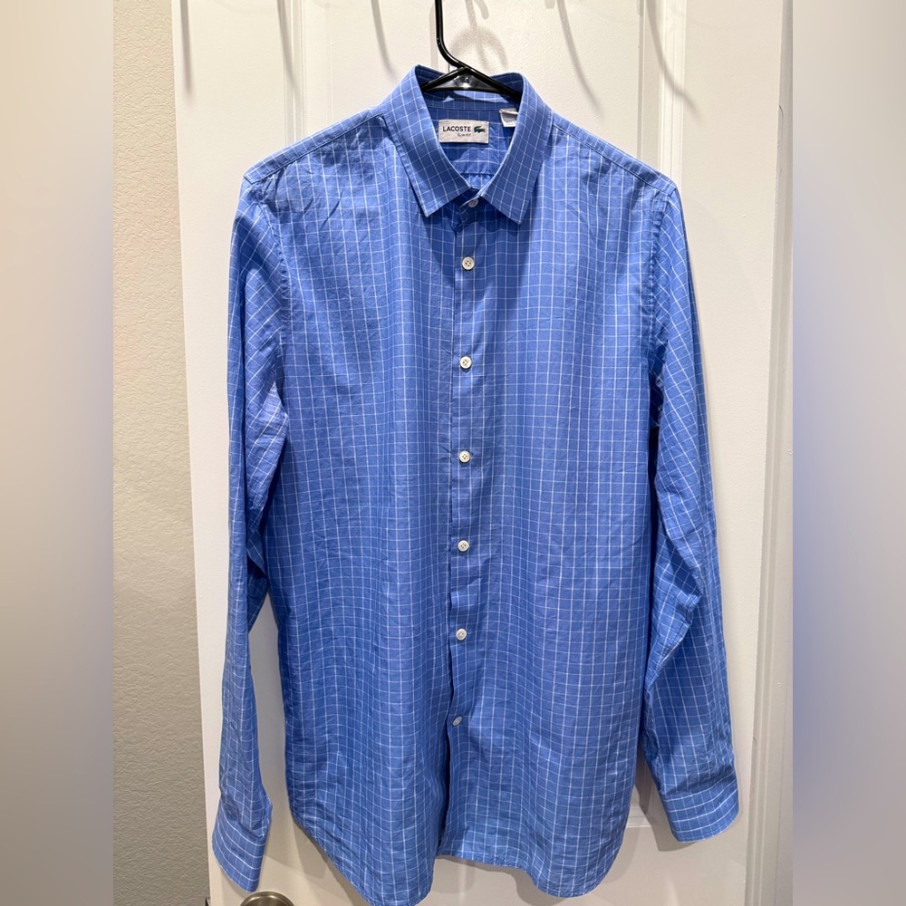 Lacoste Made in France 🇫🇷 Dress shirt, 15.75 inch neck
